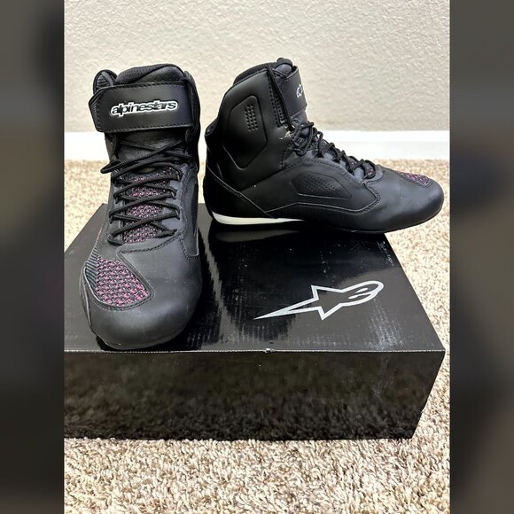 NWT Alpine Stars Motorcycle Shoes Stella Faster Tennis Shoes Ankle Boot 39 8.5 - Picture 3 of 10
